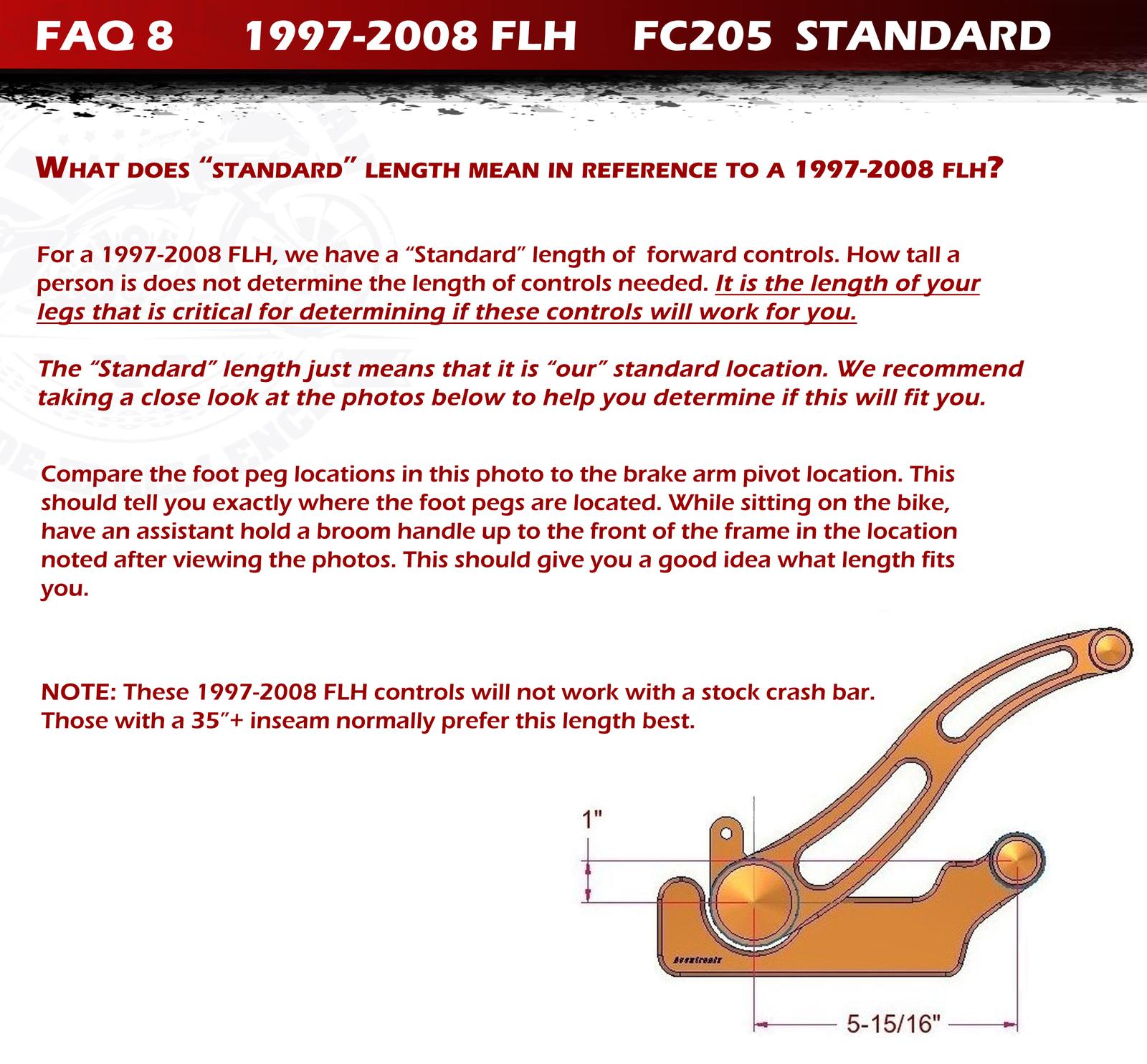 FAQ 8 1997-2008 FLH Forward Controls Accutronix Motorcycle Parts